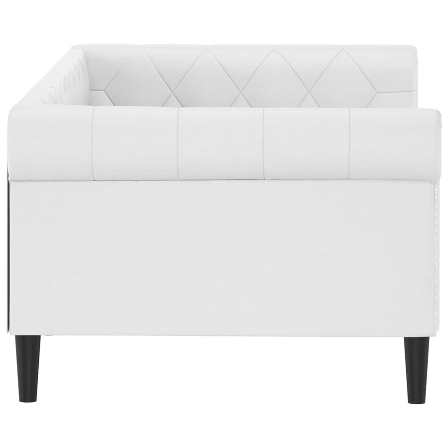 Slaapbank Kunstleer 80 x 200 cm Wit zonder matras
