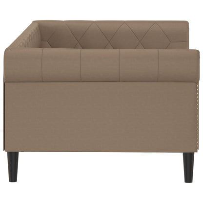 Slaapbank Kunstleer Kleurig 80 x 200 cm Cappuccino zonder matras