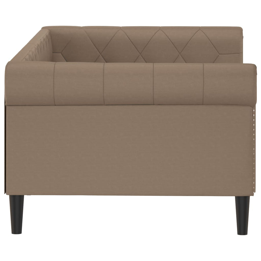 Slaapbank Kunstleer Kleurig 80 x 200 cm Cappuccino zonder matras