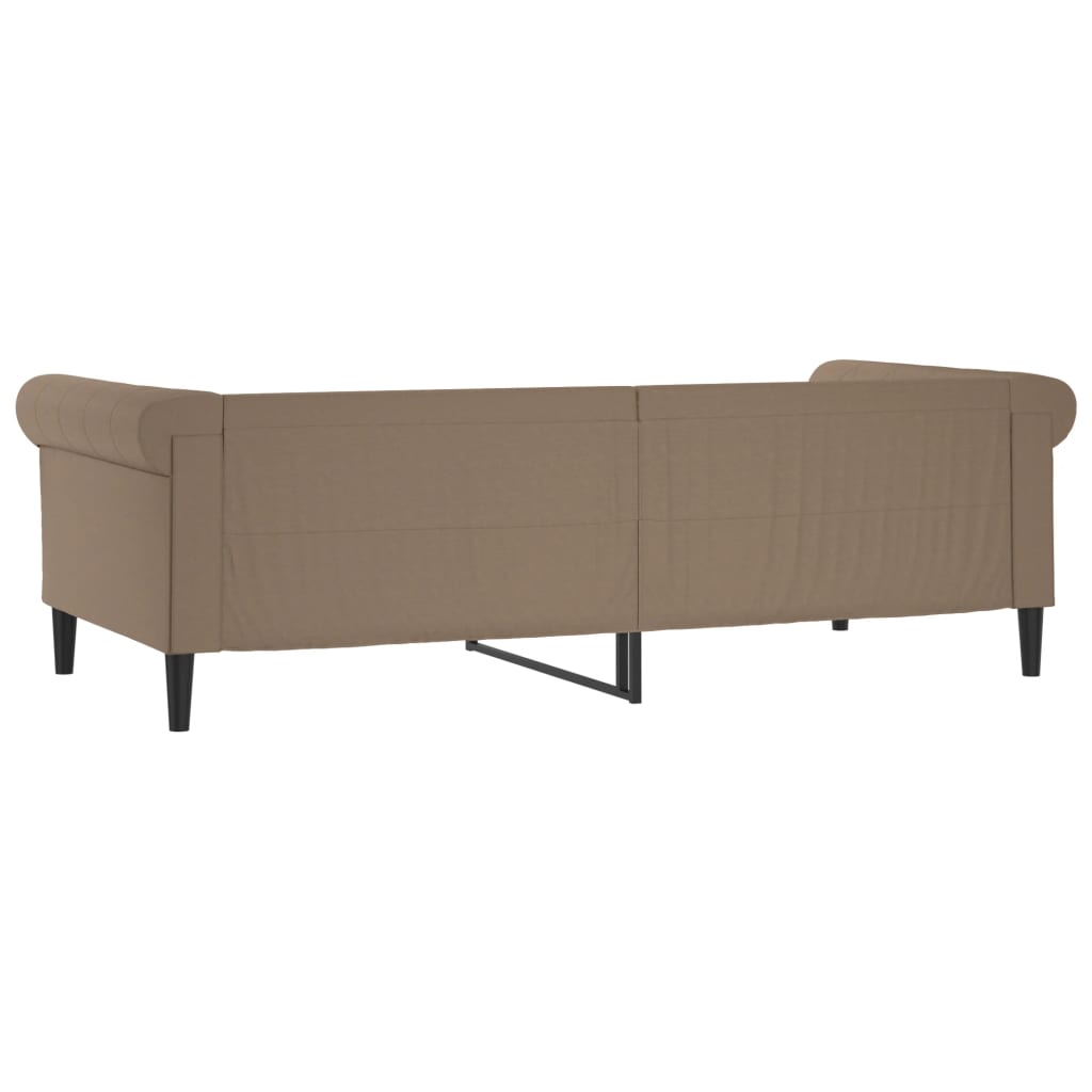 Slaapbank Kunstleer Kleurig 80 x 200 cm Cappuccino zonder matras