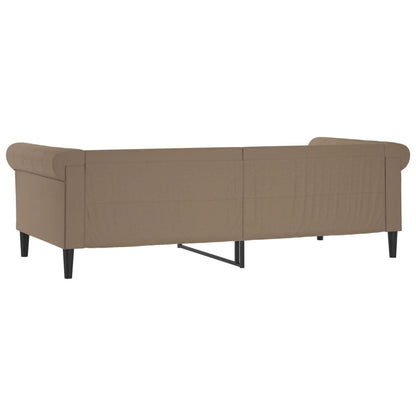 Slaapbank Kunstleer Kleurig 80 x 200 cm Cappuccino zonder matras