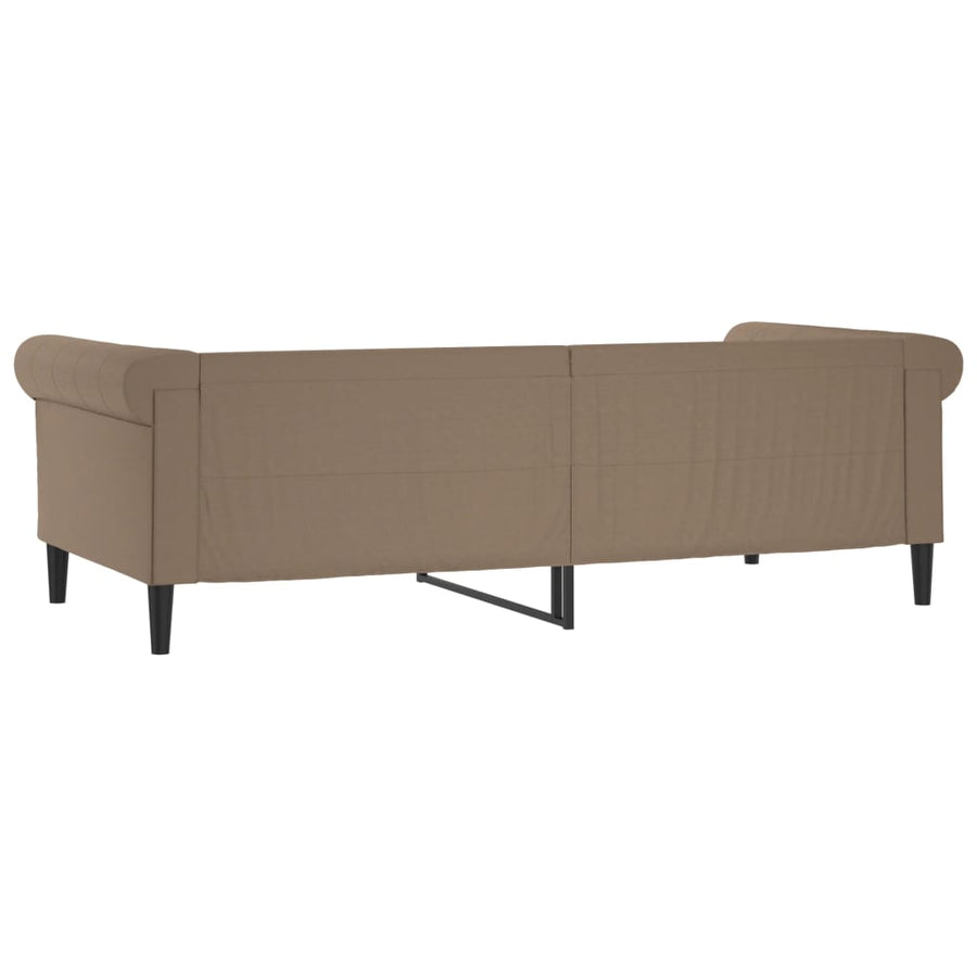 Slaapbank Kunstleer Kleurig 80 x 200 cm Cappuccino zonder matras