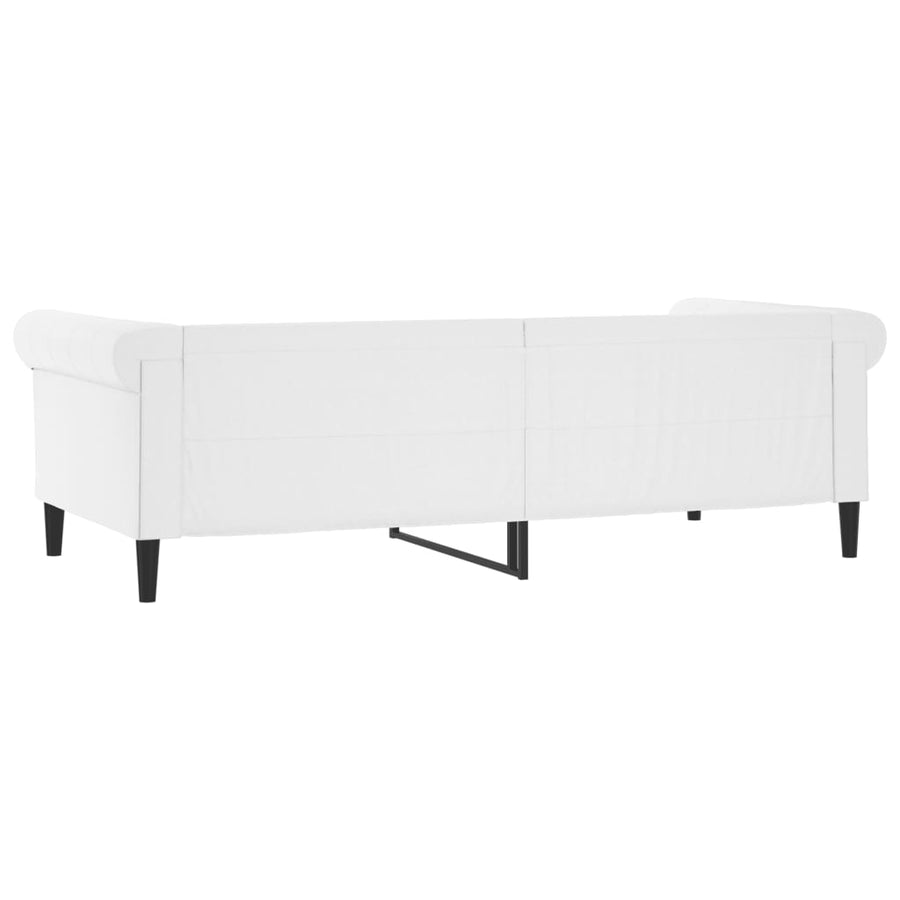 Slaapbank Kunstleer 90 x 200 cm Wit zonder matras
