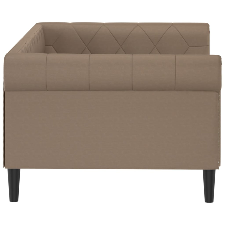 Slaapbank Kunstleer Kleurig 90 x 200 cm Cappuccino zonder matras