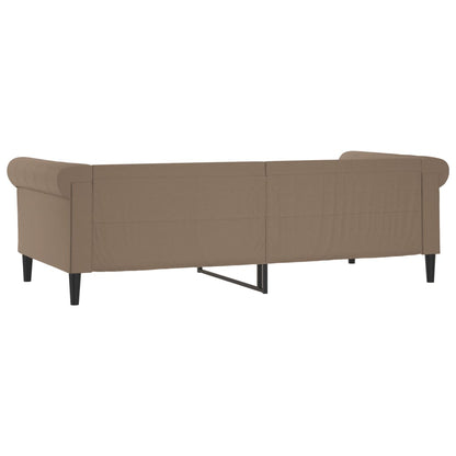 Slaapbank Kunstleer Kleurig 90 x 200 cm Cappuccino zonder matras