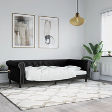 Slaapbank Kunstleer 100 x 200 cm Zwart zonder matras