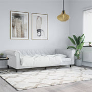 Slaapbank 100x200 cm kunstleer wit