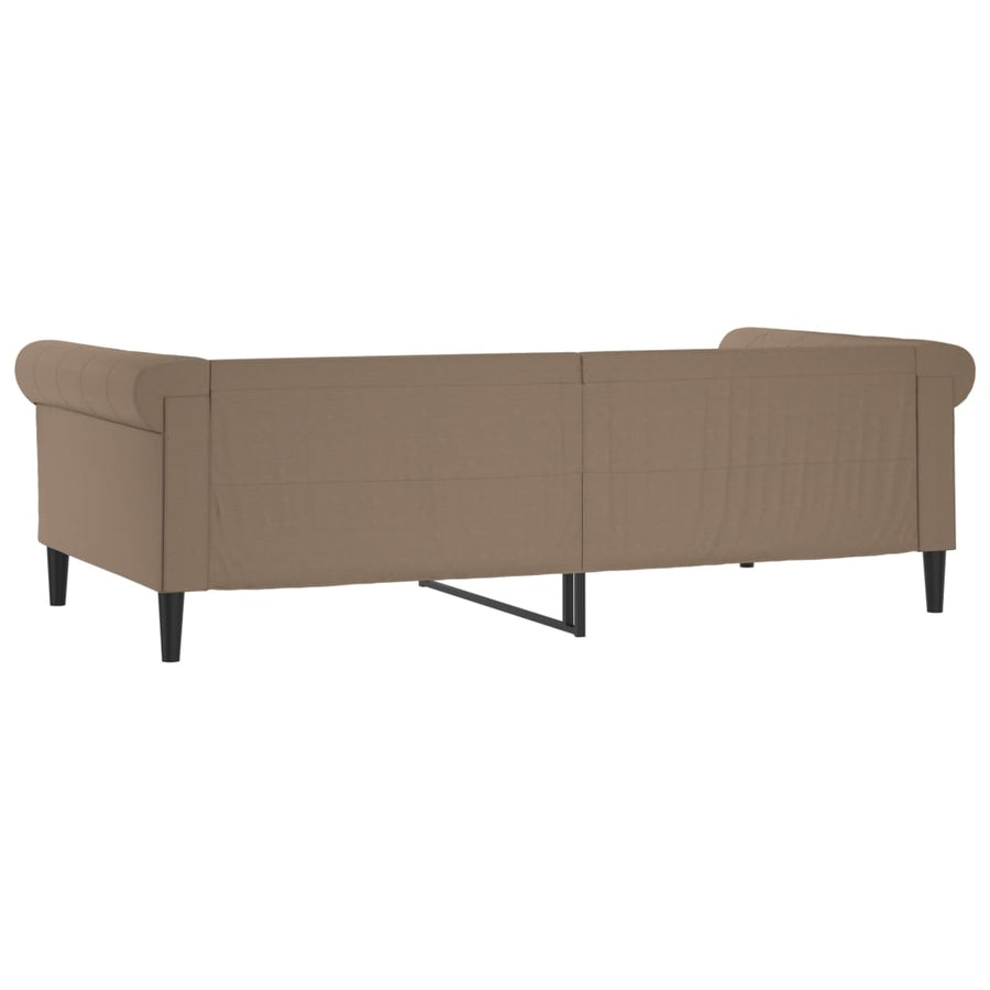 Slaapbank Kunstleer Kleurig 100 x 200 cm Cappuccino zonder matras
