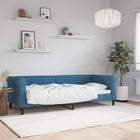 Slaapbank Fluweel 80x200 cm Blauw zonder matras