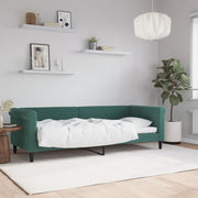 Slaapbank 80x200 cm fluweel donkergroen