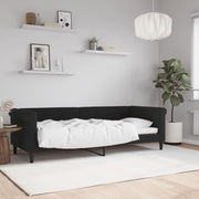 Slaapbank 80x200 cm fluweel zwart