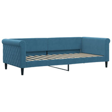 Slaapbank Fluweel Blauw 90x200 cm zonder matras