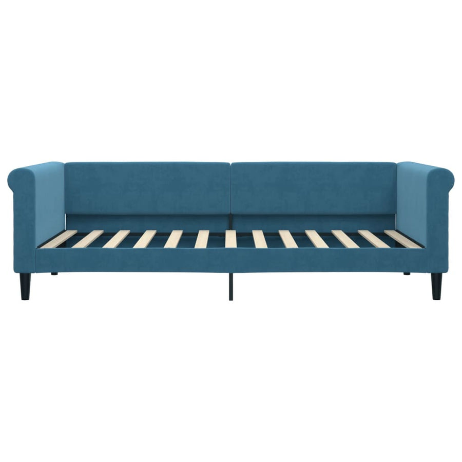 Slaapbank Fluweel Blauw 90x200 cm zonder matras