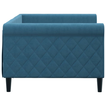Slaapbank Fluweel Blauw 90x200 cm zonder matras