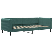 Slaapbank 90x200 cm fluweel donkergroen