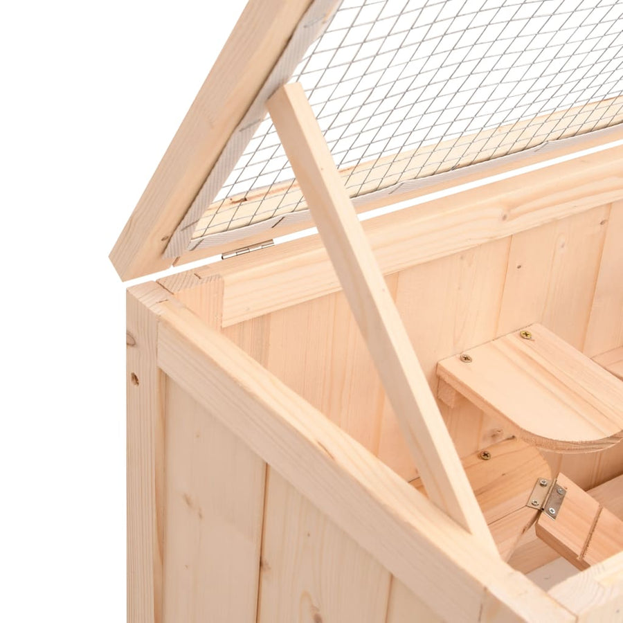 Hamsterkooi 60X30X35 Cm Massief Vurenhout