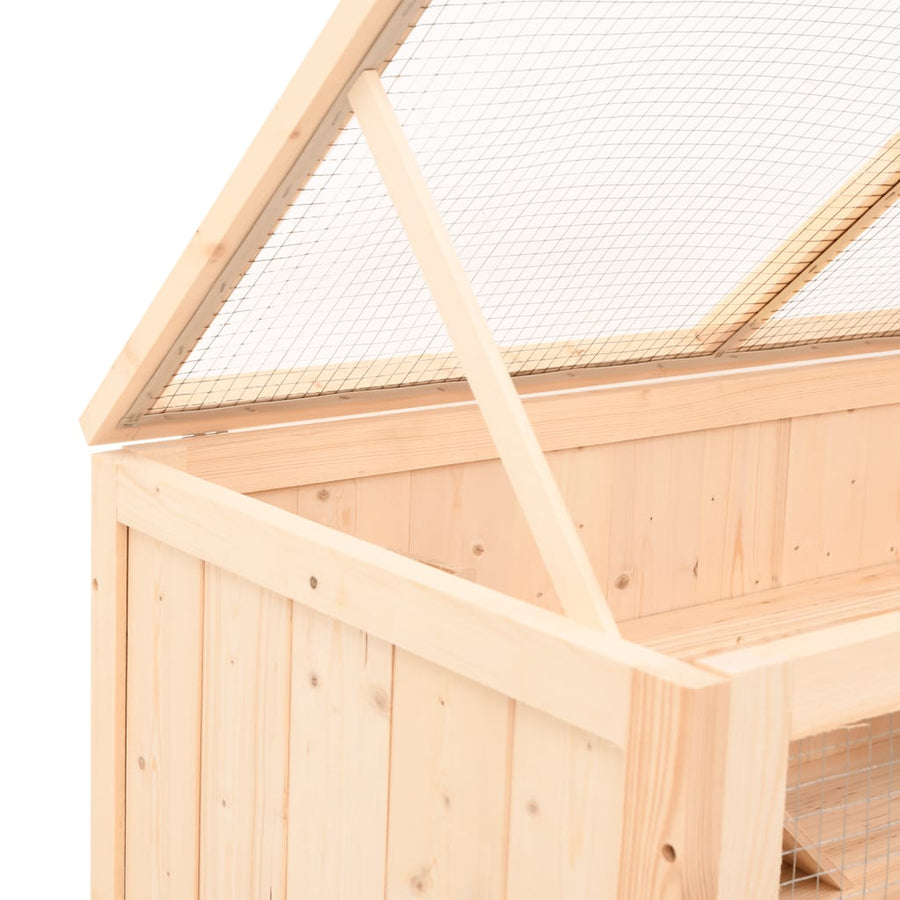 Hamsterkooi 89,5X45X45 Cm Massief Vurenhout 89.5 x 45 x 45 cm