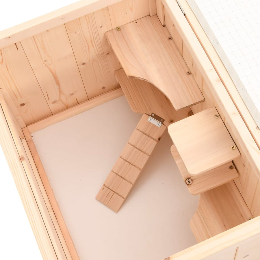 Hamsterkooi 55X40X80 Cm Massief Vurenhout