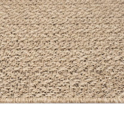 Vloerkleed Voor Binnen En Buiten Jute Look 80 x 150 cm Rechthoekig