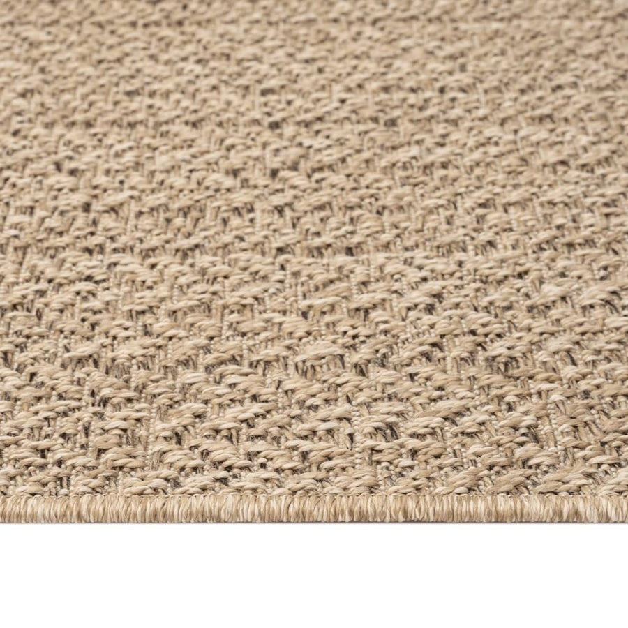 Vloerkleed Voor Binnen En Buiten Jute Look 80 x 150 cm Rechthoekig