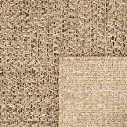Vloerkleed Voor Binnen En Buiten Jute Look 80 x 150 cm Rechthoekig