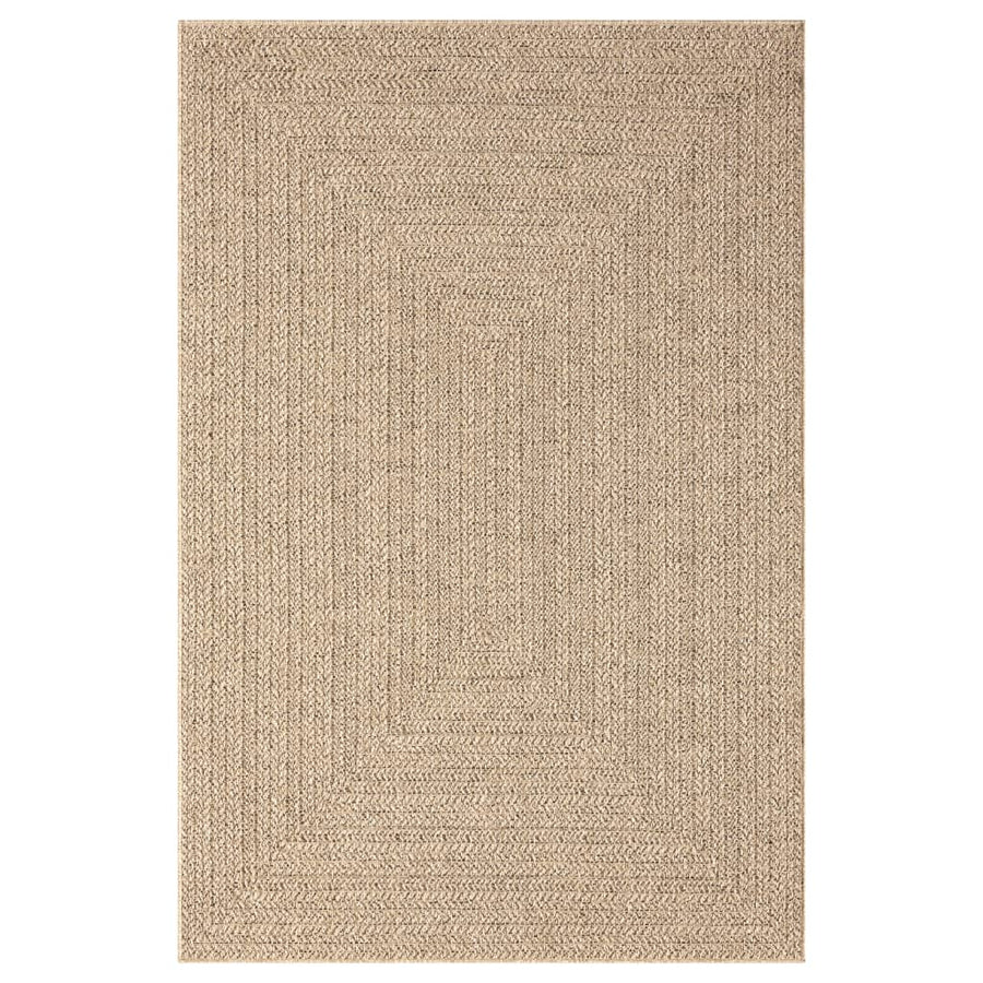 Vloerkleed Voor Binnen En Buiten Jute Look 120 x 170 cm Rechthoekig