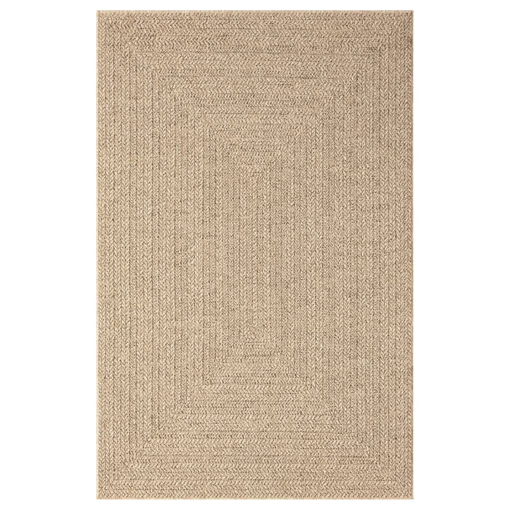 Vloerkleed Voor Binnen En Buiten Jute Look 200 x 290 cm Rechthoekig