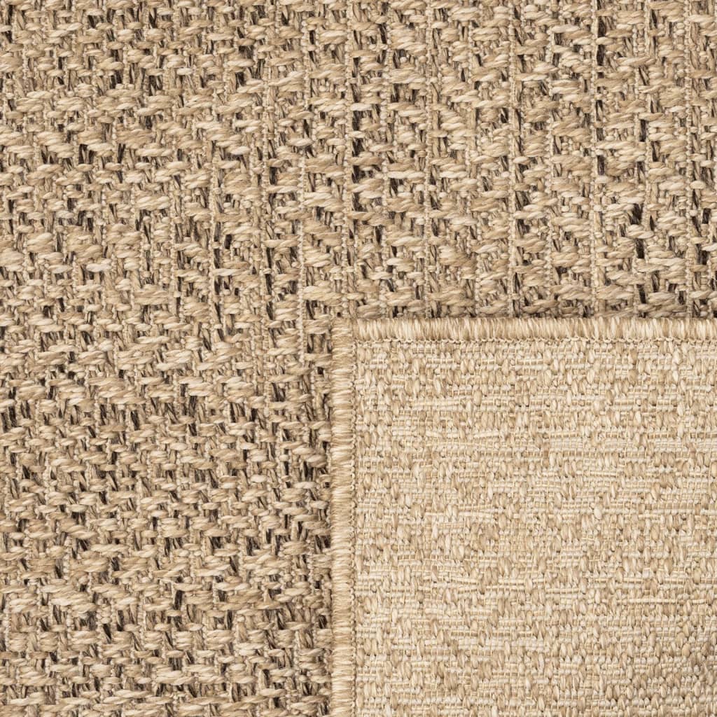 Vloerkleed Voor Binnen En Buiten Jute Look 200 x 290 cm Rechthoekig