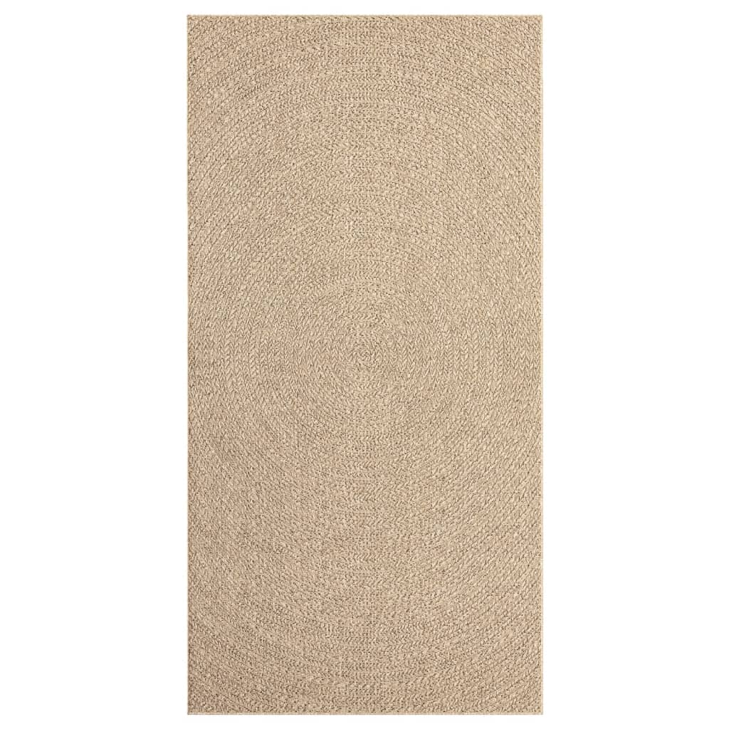 Vloerkleed Voor Binnen En Buiten Jute Look 80 x 150 cm Rond Rechthoekig