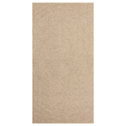 Vloerkleed Voor Binnen En Buiten Jute Look 80 x 150 cm Rond Rechthoekig
