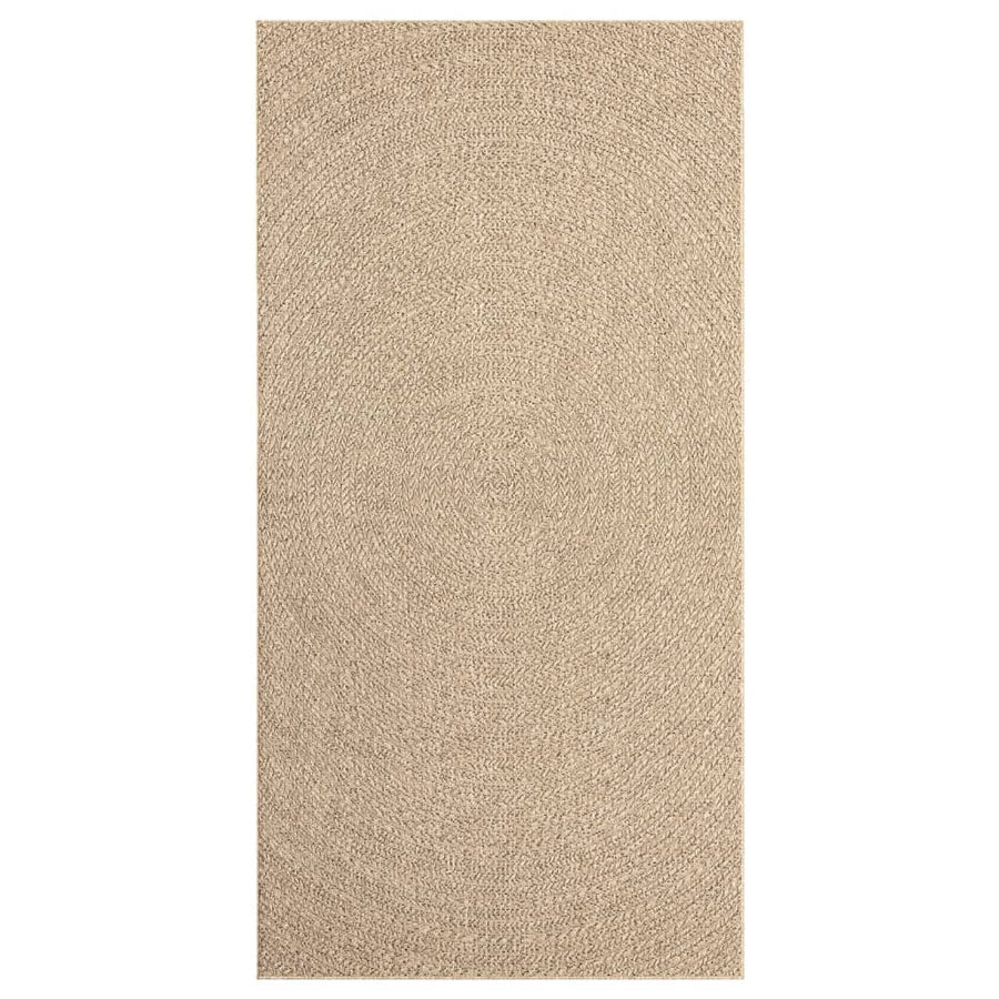 Vloerkleed Voor Binnen En Buiten Jute Look 80 x 150 cm Rond Rechthoekig