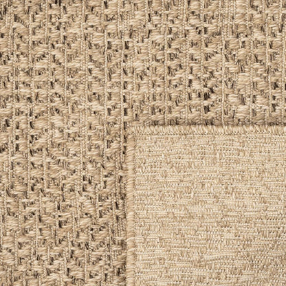 Vloerkleed Voor Binnen En Buiten Jute Look 80 x 150 cm Rond Rechthoekig