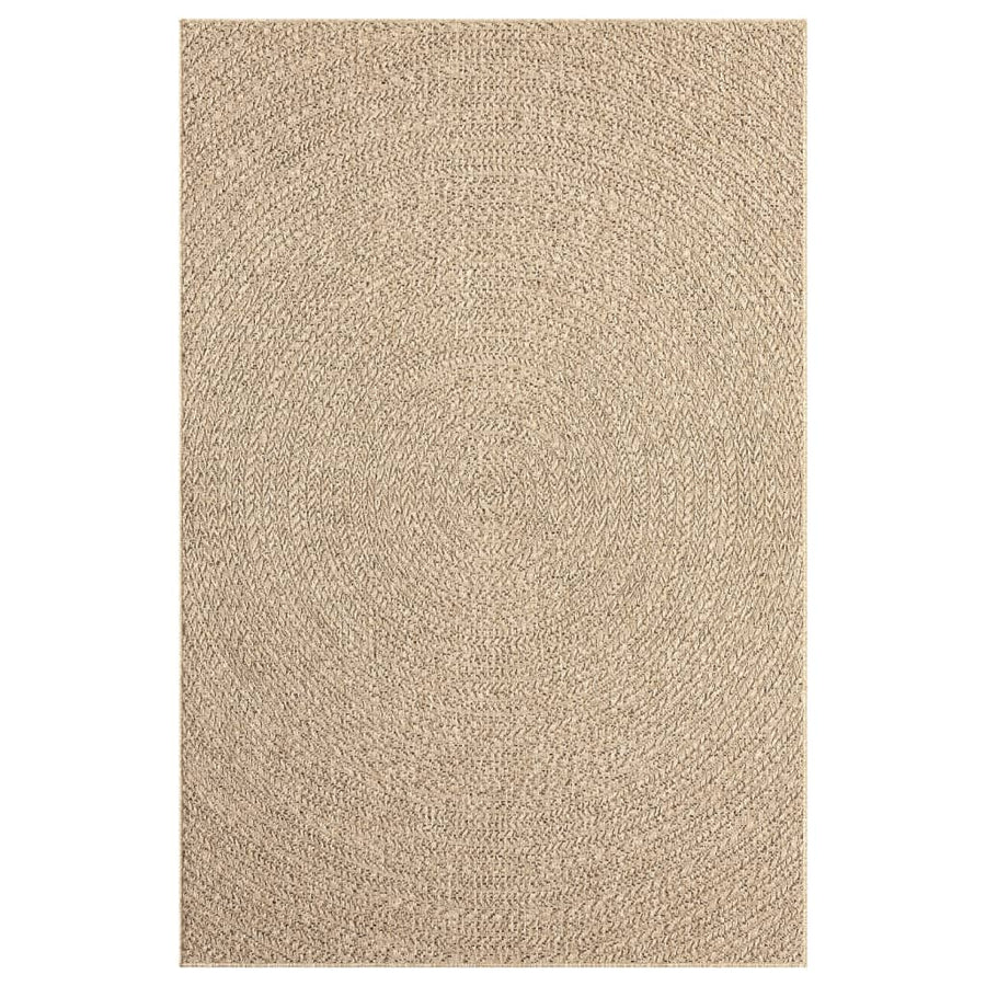 Vloerkleed Voor Binnen En Buiten Jute Look 120 x 170 cm Rond Rechthoekig