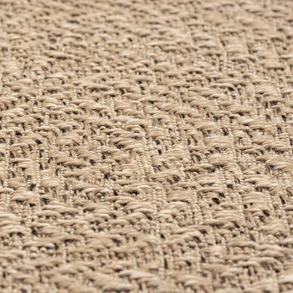 Vloerkleed Voor Binnen En Buiten Jute Look 140 x 200 cm Rond Rechthoekig