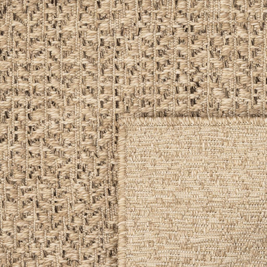 Vloerkleed Voor Binnen En Buiten Jute Look 140 x 200 cm Rond Rechthoekig