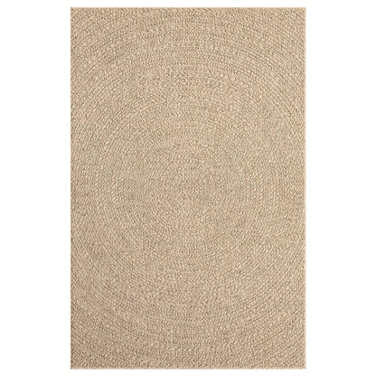 Vloerkleed Voor Binnen En Buiten Jute Look 160 x 230 cm Rond Rechthoekig