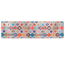 Vloerkleed Wasbaar Anti-Slip Meerkleurig Blauw En Wit 80 x 300 cm