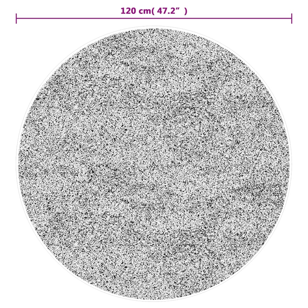 Vloerkleed Wasbaar Anti-Slip Meerkleurig Blauw En Wit Ø 120 cm