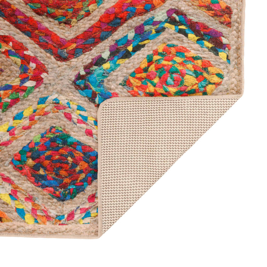Vloerkleed Wasbaar Anti-Slip Meerkleurig Multikleur 120 x 180 cm