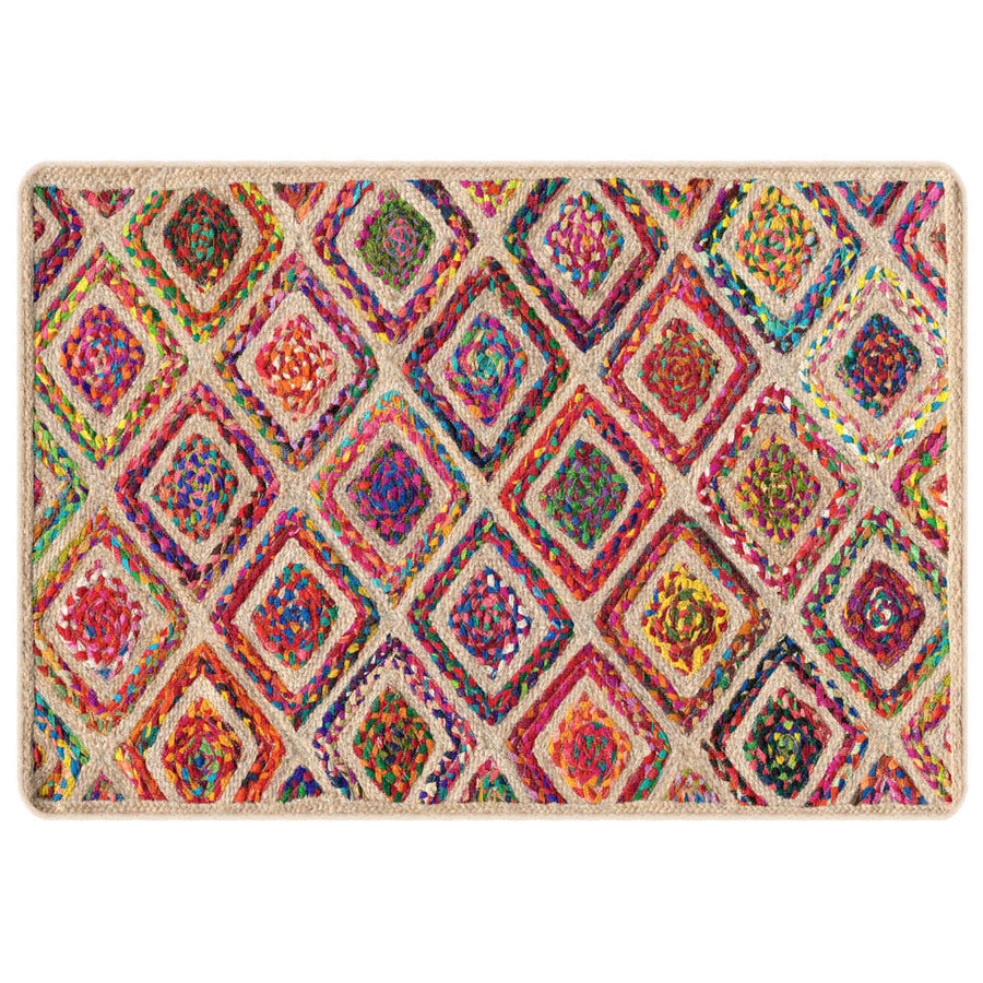 Vloerkleed Wasbaar Anti-Slip Meerkleurig Multikleur 160 x 230 cm