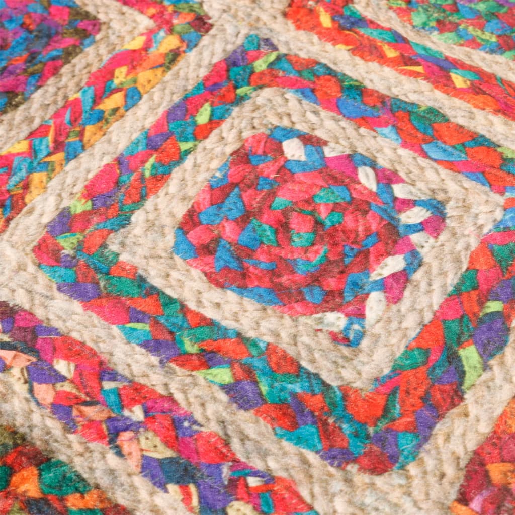 Vloerkleed Wasbaar Anti-Slip Meerkleurig Multikleur Ø 120 cm