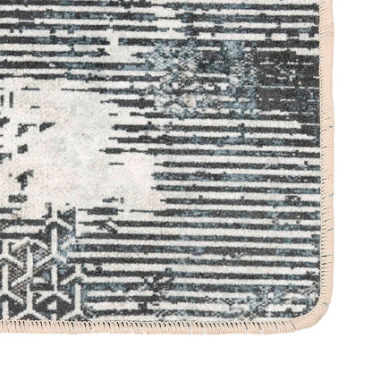 Vloerkleed Wasbaar Anti-Slip Meerkleurig Zwart En Wit 160 x 230 cm