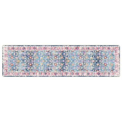 Vloerkleed Wasbaar Anti-Slip Meerkleurig Blue And Pink 80 x 300 cm