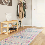 Washable anti-slip rug 80x300 cm multicolor