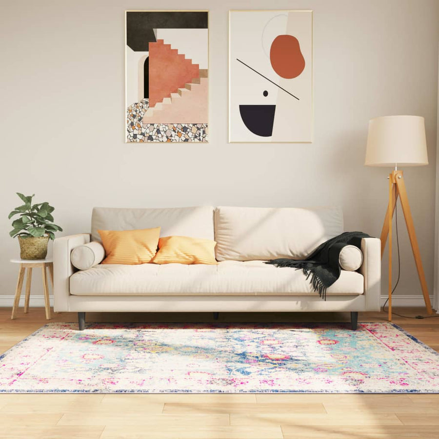 Vloerkleed wasbaar 120x180 cm meerkleurig
