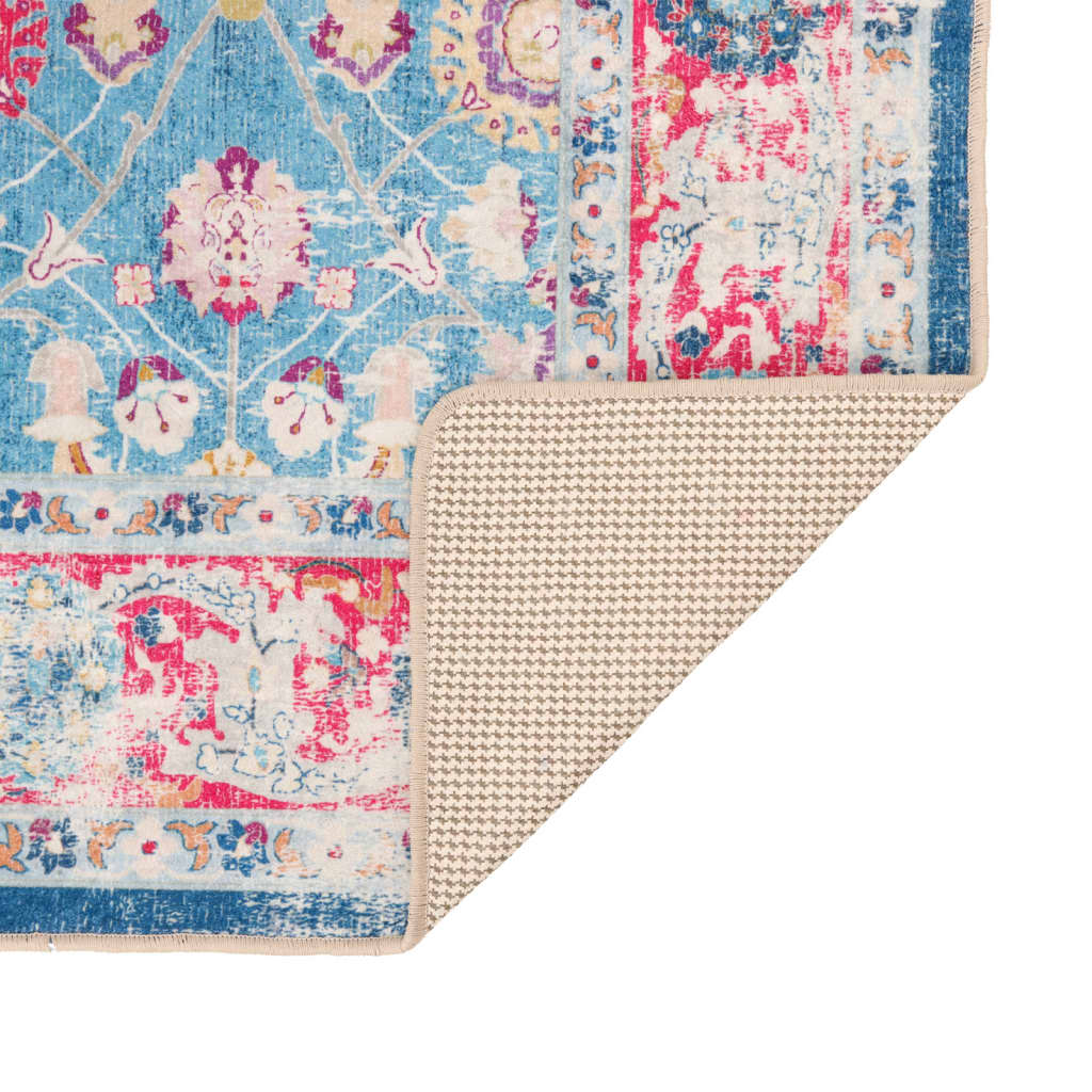 Vloerkleed Wasbaar Anti-Slip Meerkleurig Blue And Pink 160 x 230 cm