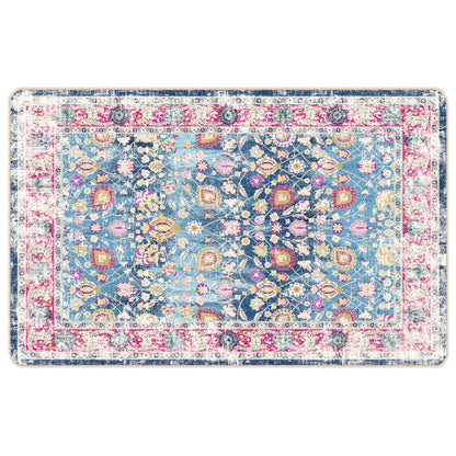 Vloerkleed Wasbaar Anti-Slip Meerkleurig Blue And Pink 190 x 300 cm