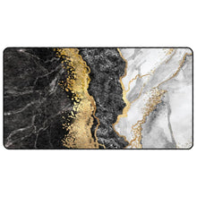 Vloerkleed Wasbaar Anti-Slip Meerkleurig Goud En Wit 80 x 150 cm