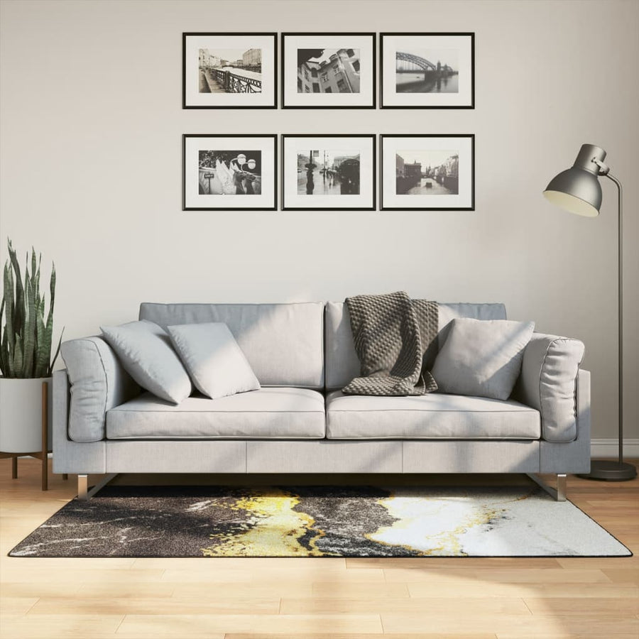 Vloerkleed wasbaar 80x150 cm meerkleurig