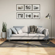 Vloerkleed wasbaar 120x180 cm zwart goud